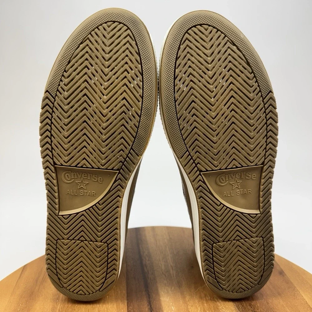 New Mens Converse CTAS Equip Toadstool Tan Leather Waterproof Sneakers Size 11 D